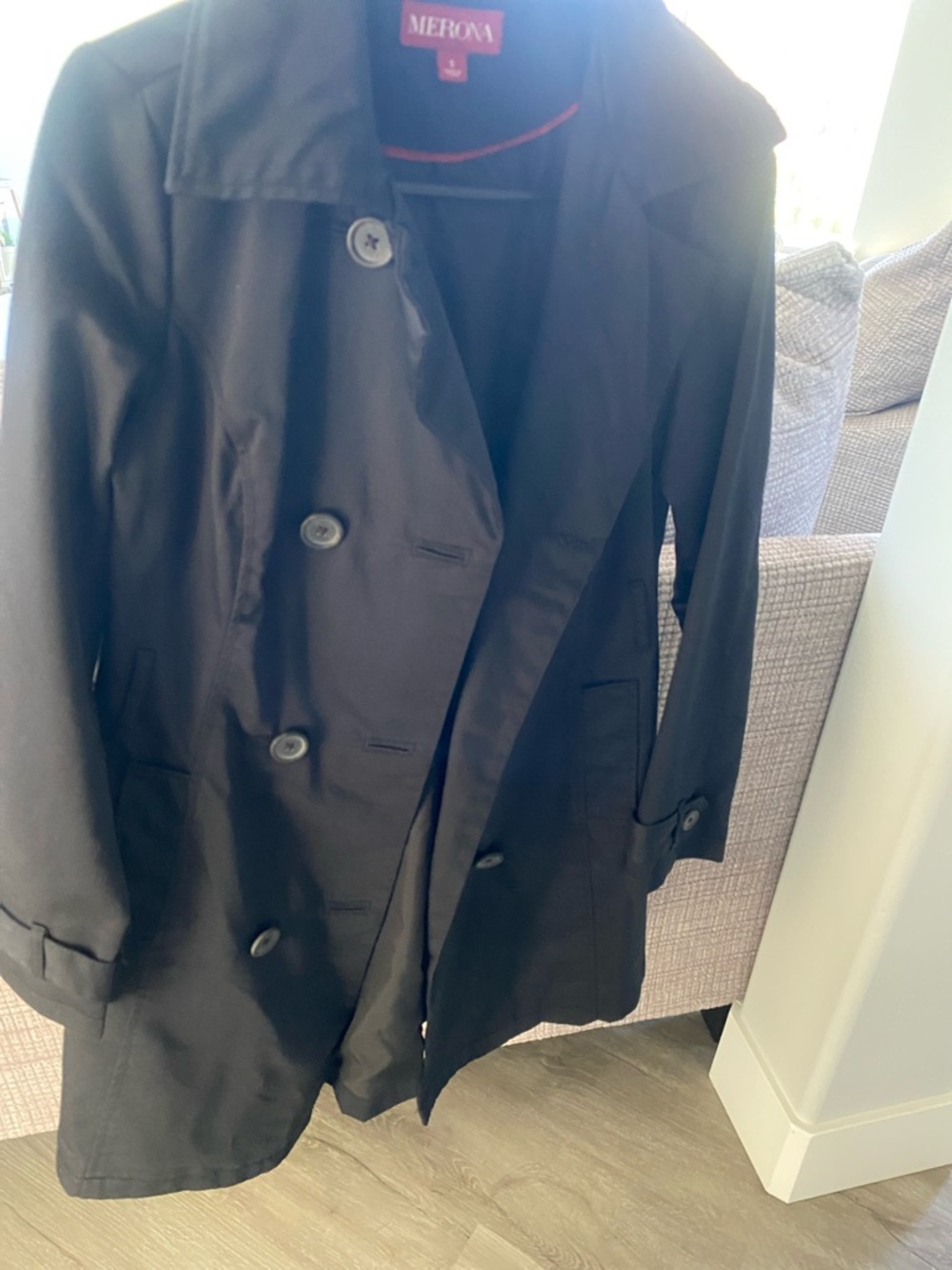 Merona Black Women’s Trench Coat